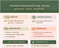 Infografía Transformación de PFNM - Generar valor añadido 